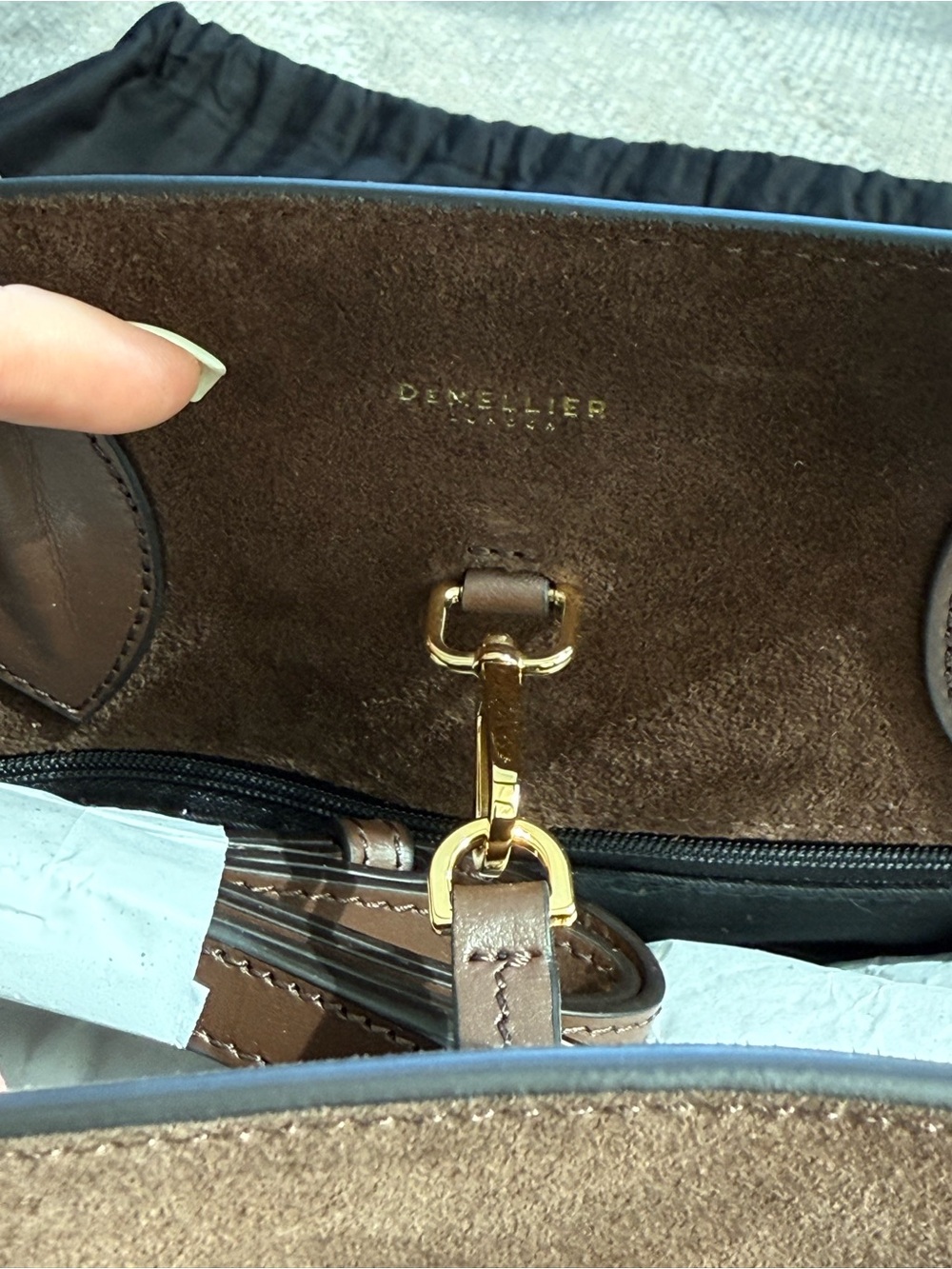 Demellier The Hudson Suede Tote - Picture 6 of 14